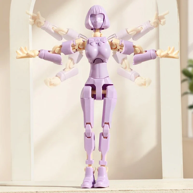 3D Printed Mannequin Dummy Magical Beauty Girl Action Figure Multi-Jointed Movable Shapeshift Robot Ornament For Kids Adult