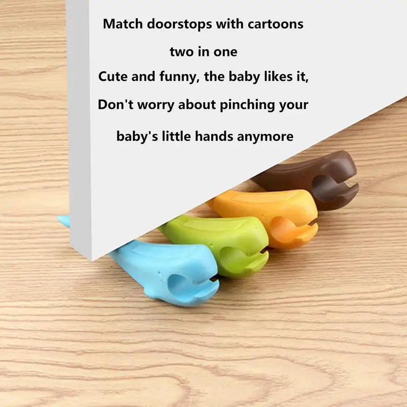 

Door Stopper Universal Cute Cartoon Decorative Doorstop Silicone Door Stopper Wedge Slip Resistant For Home Office Supplies