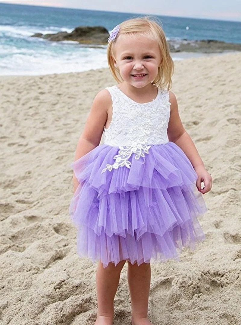 Summer Girl Dress White Scallop Girls Little Girls Princess Dress Tutu Fluffy 1 2 3 4 5 Years Children Casual Wear Kids Clothes girls dress princess costume kids clothes