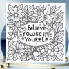 English Word Version Colouring Book Adult Picture Book Original Design 3