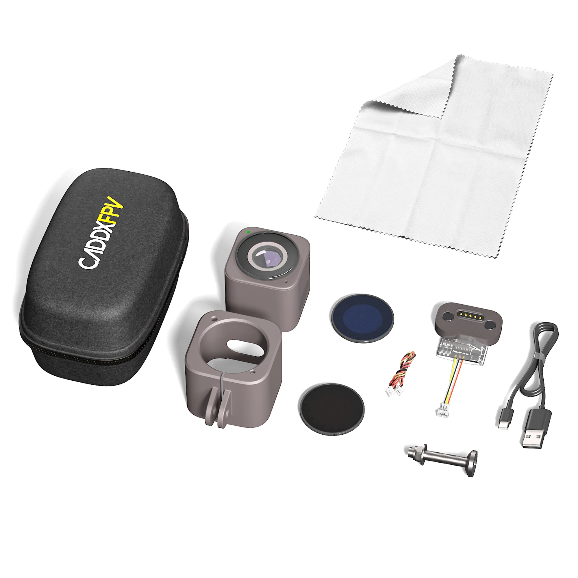 

CADDX ореховая Экшн-камера с магнитной зарядкой 4K Качество 60g Встроенный стабилизатор с гироскопом Поддержка Wi-Fi макс. 256G SD FPV камера