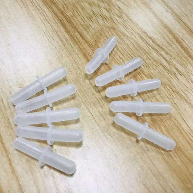 10pcs/lot 4mm Fish Tank Aquarium Air Pump Straight Connector Control Valve Air Pipe Tube Plastic Aquarium Connector Accessories aquarium air pump accessories