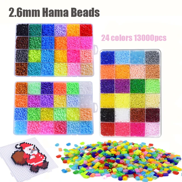 Perler Beads Kit 5mm/2.6mm Hama beads Whole Set with Pegboard and