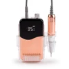 Metallic Gold Color 35000 RPM Electric Nail Drill Electric Nail File Machine Nail Drill Bits Cordless Polisher with Desktop Base 2