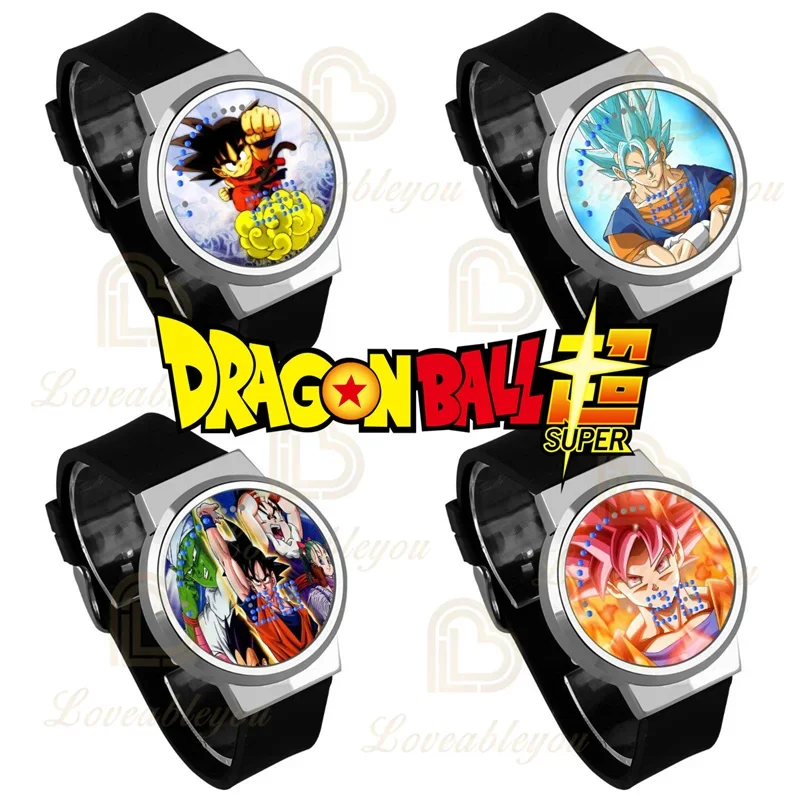 Kakarotto Guko Dragon Ball Z Touch Led Watch Per Teen Anime Creative Electronic Student Orologi Luminosi Regalo Di Compleanno Di Natale