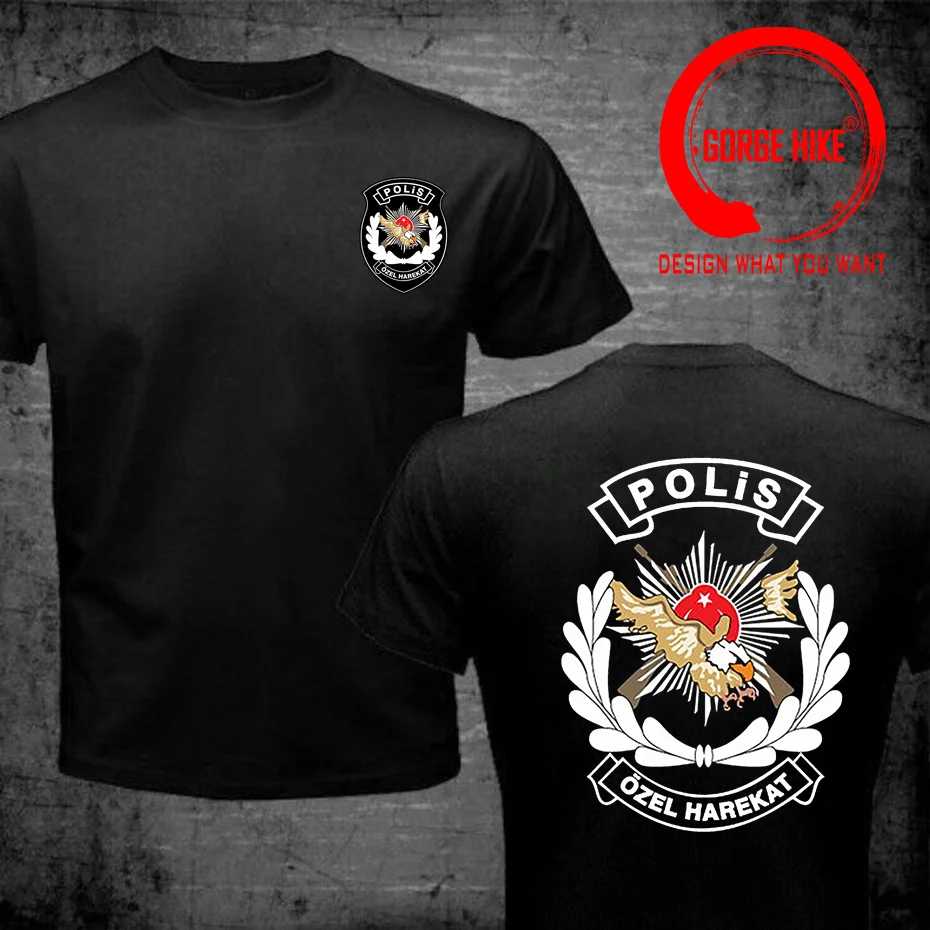 Fashion Short Sleeve Black T Shirt Youth Round Collar
