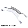 Bathroom Pipe Shower Hose Home Metal Use Spring Telephone Line Style Toilet Accessory Bidet Flexible Practical 2