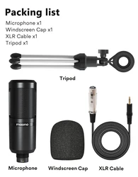 Professional Condenser Microphone for Podcasts and Recording (PM360TR)