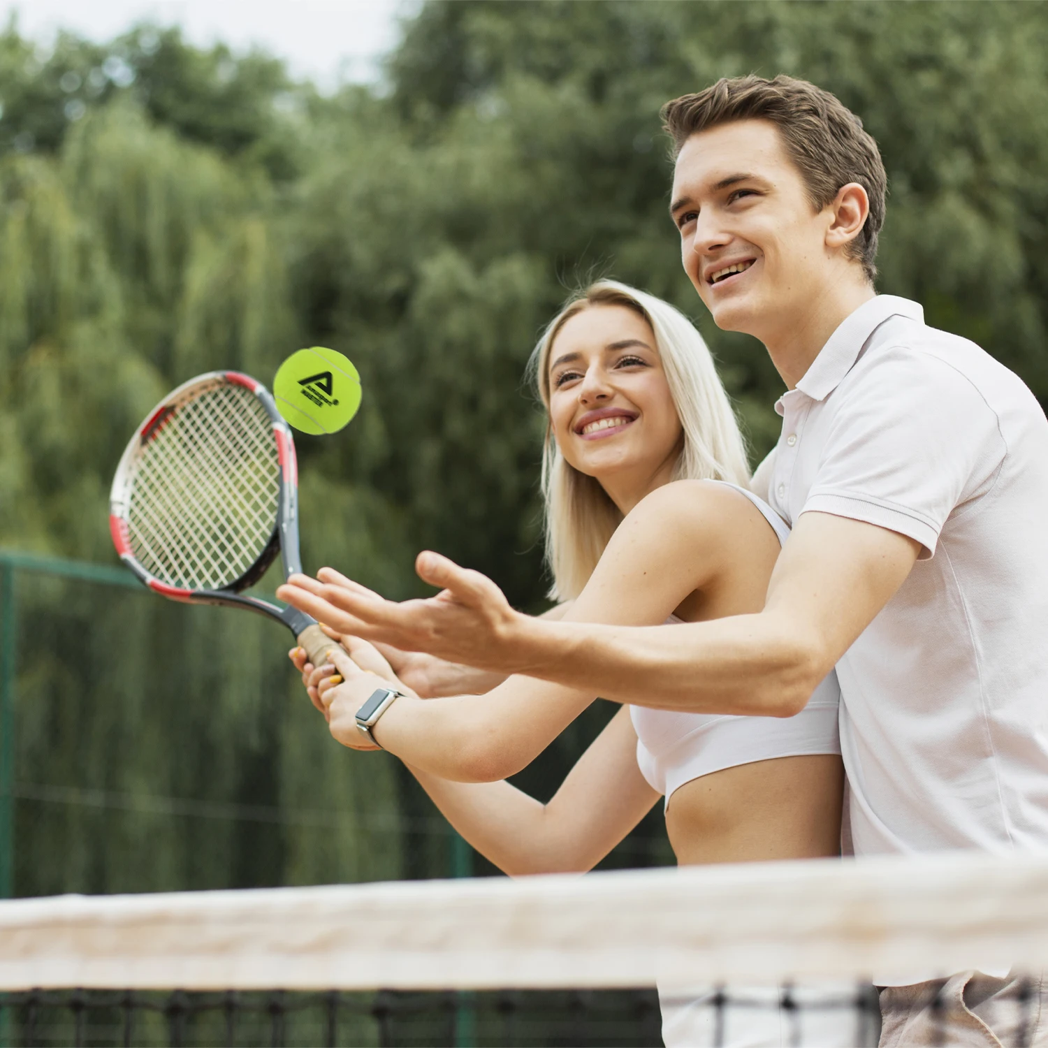 AMASPORT Championship Pressurized Tennis Balls 4 Balls/can for Training Practice Regular Duty Felt Pressurized Tennis Ball