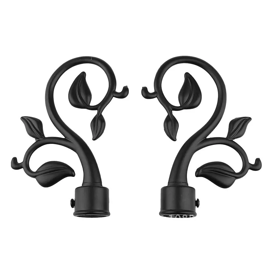 

1 Set Rod Kits Curtain Decorative Pole/Rod Finials Ends Heads Caps