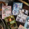 Retro Exquisite Material Pack Dark Night Fairy Tale Series Handmade Scrapbook Paper for Gift Packaging Craft Paper Decoration 1