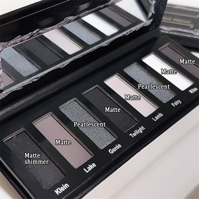 Smoky Eyeshadow Palette 8 Colors,Matte Shimmer Metallic Long Lasting Waterproof Makeup Kit for Women Party Halloween Cosplay - 2