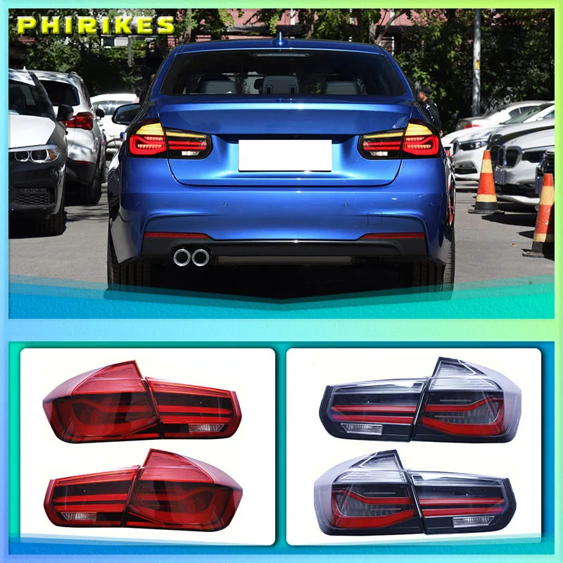 

1 Pair Car L/R Black Line LED Rear Tail Lamp Taillights for M Performance Style for BMW 3 Series F30 2012-2019 M3 F80 2014-2018