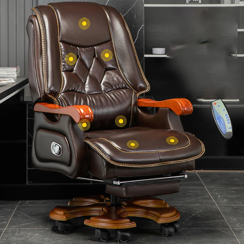 ergonomic executive office chairs arm pad recliner luxury comfy office chairs designer lazy cadeiras de escritorio furniture Comfortable Designer Office Chair Luxury Mobile Ergonomic Massage Boss Chairs Computer Cadeiras De Escritorio Home Furniture