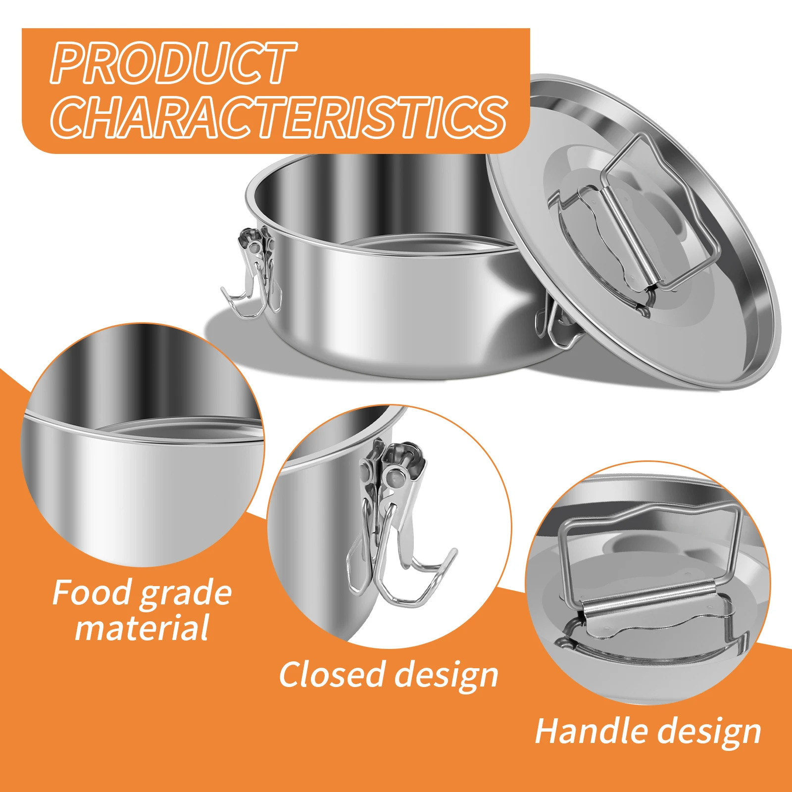 Stainless Steel Flan Pan With Lid, 1.5QT Stainless Steel Flan Maker With Handle, 7.5×7.5×3 Inch Flan Mold With Steam Rack And Cake Spatula Rustproof Flanera Mold