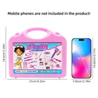 Médecin pour enfants, jouet Playhouse, coffret à médicaments portable, stéthoscope, injection pour filles et garçons 2