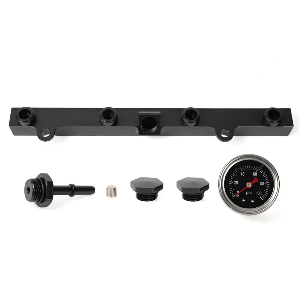 K-Series Fuel Rail With Oil Gauge High-Flow Fuel Rail For Civic Acura K20-K24 Series