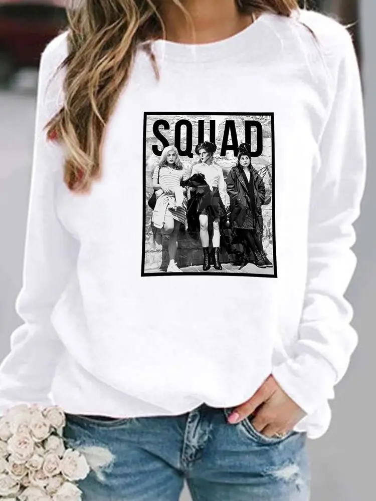 

Fall Happy Halloween Print Pullovers Women Fashion Holiday Lady Festival Trend 90s Autumn Spring Female Graphic Sweatshirt