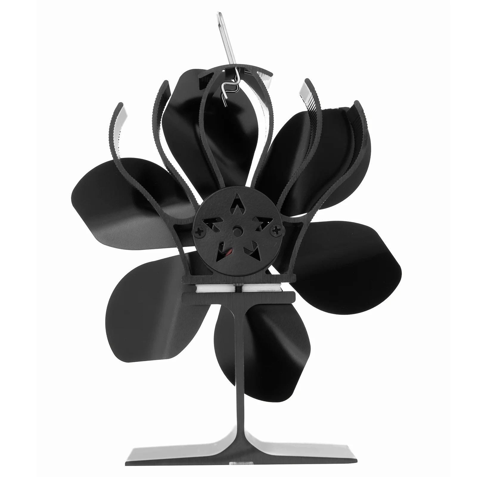 HeatPoweredStoveFanFireplaceFanForWoodAluminumStoveFanHigh