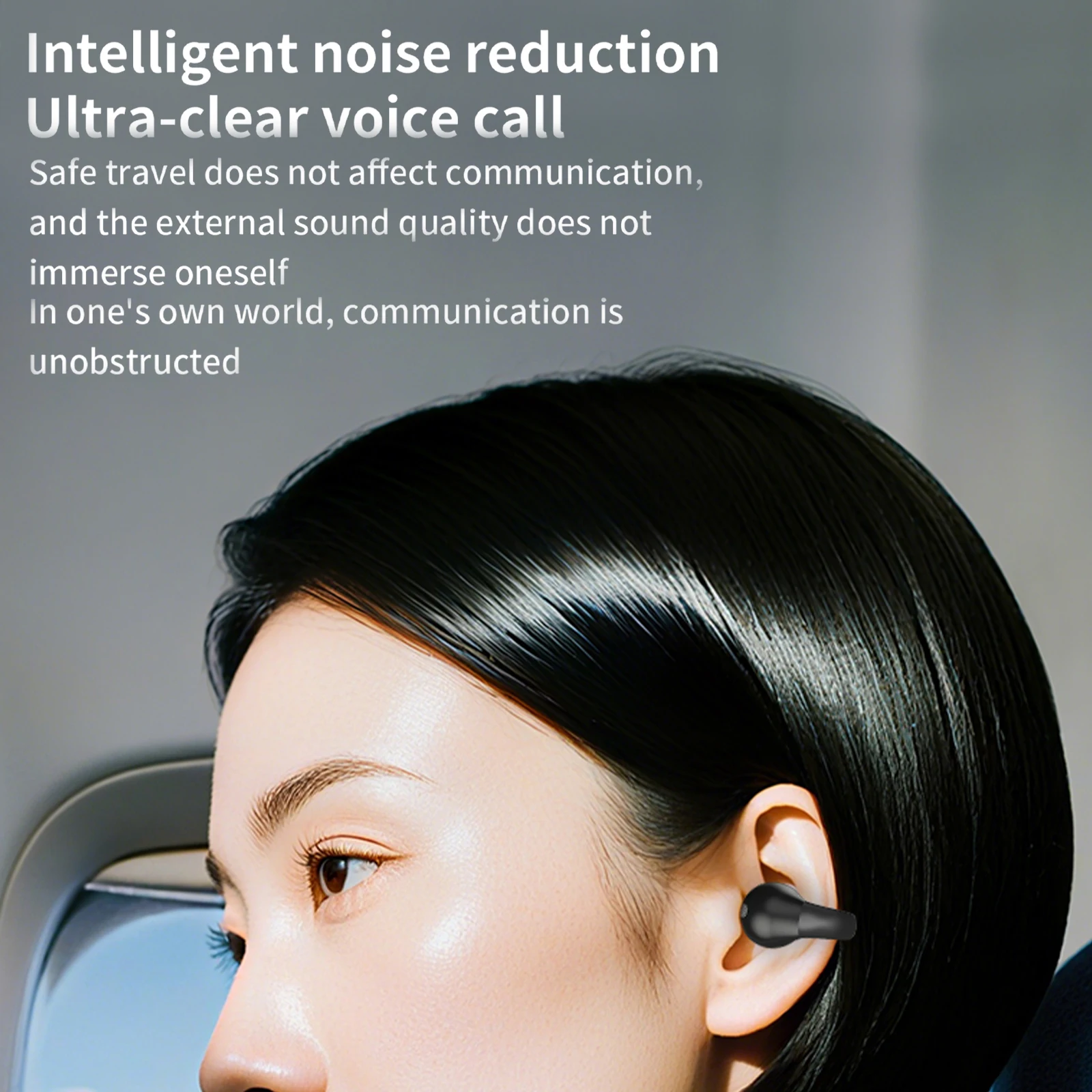 Wireless Mini Single Earbud with Noise Cancellation and HiFi Audio