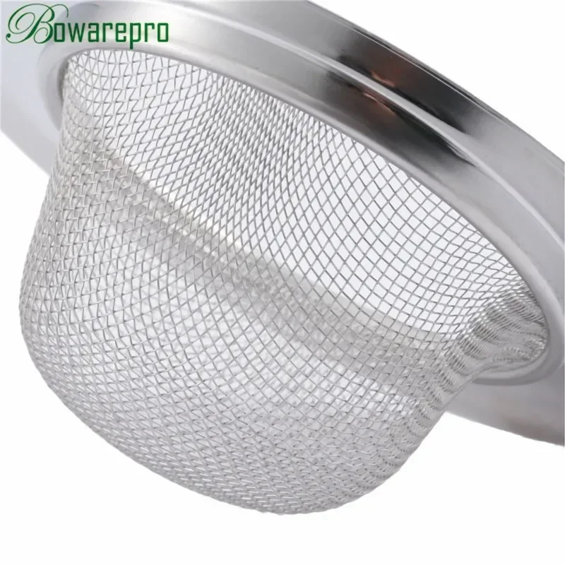 Sink Drain Kitchen Waste Filter Catcher Stopper Shower Drain Hole Filter Metal Sink Strainer 11.3/9/7/6.4/5.3cm 2Pcs
