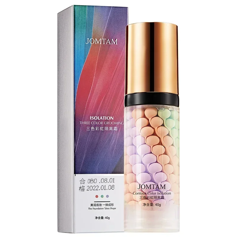 3color Sunscreen Isolation Cream 40ml Face Primer Makeup Moisturizing Cream Invisible Pores Facial Brighten Correcting Cosmetics