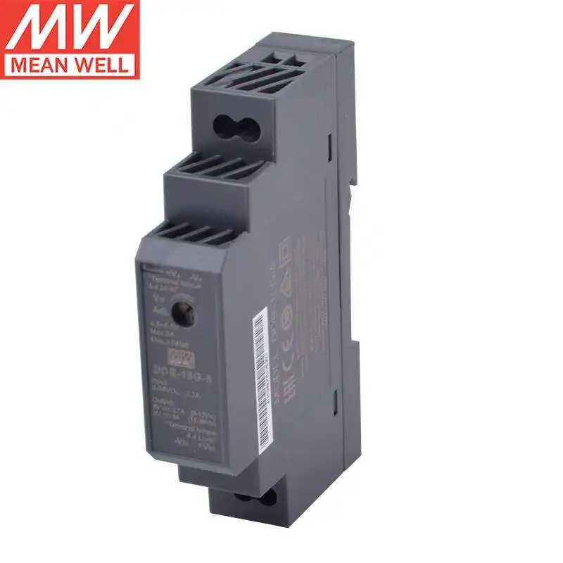 Taiwan meanwell DDR-15G-5 5V 3A 15W DIN Rail Type DC-DC Converter Single Output Switching Power Supply Brand New Original