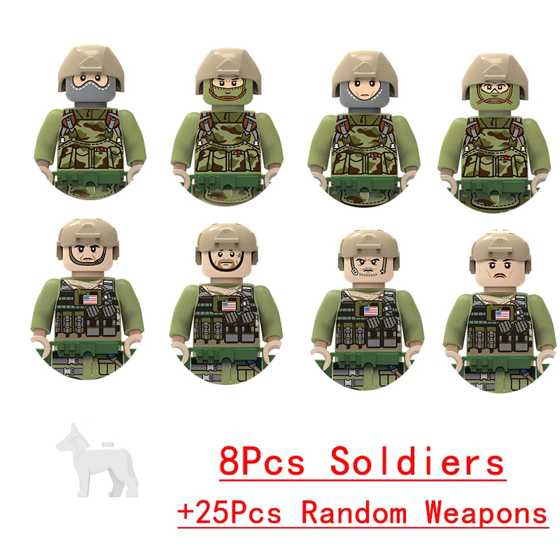 Military Armored Vehicle and Special Forces Building Block Toy Set