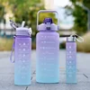 300ml/750ml/2L Water Bottle Motivational Sport Water Bottle Leakproof Bottles Drinking Outdoor Travel Gym Fitness Jugs 2