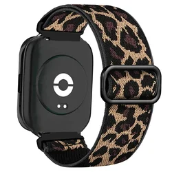 Nylon Elastic Replacement Wristband Bracelet Strap - Redmi Watch 3 Active (Br - cheetah)