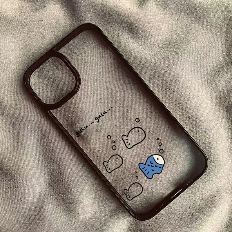 Charming Fish Cat Lovers Phone Case - Adorable Design Cover
