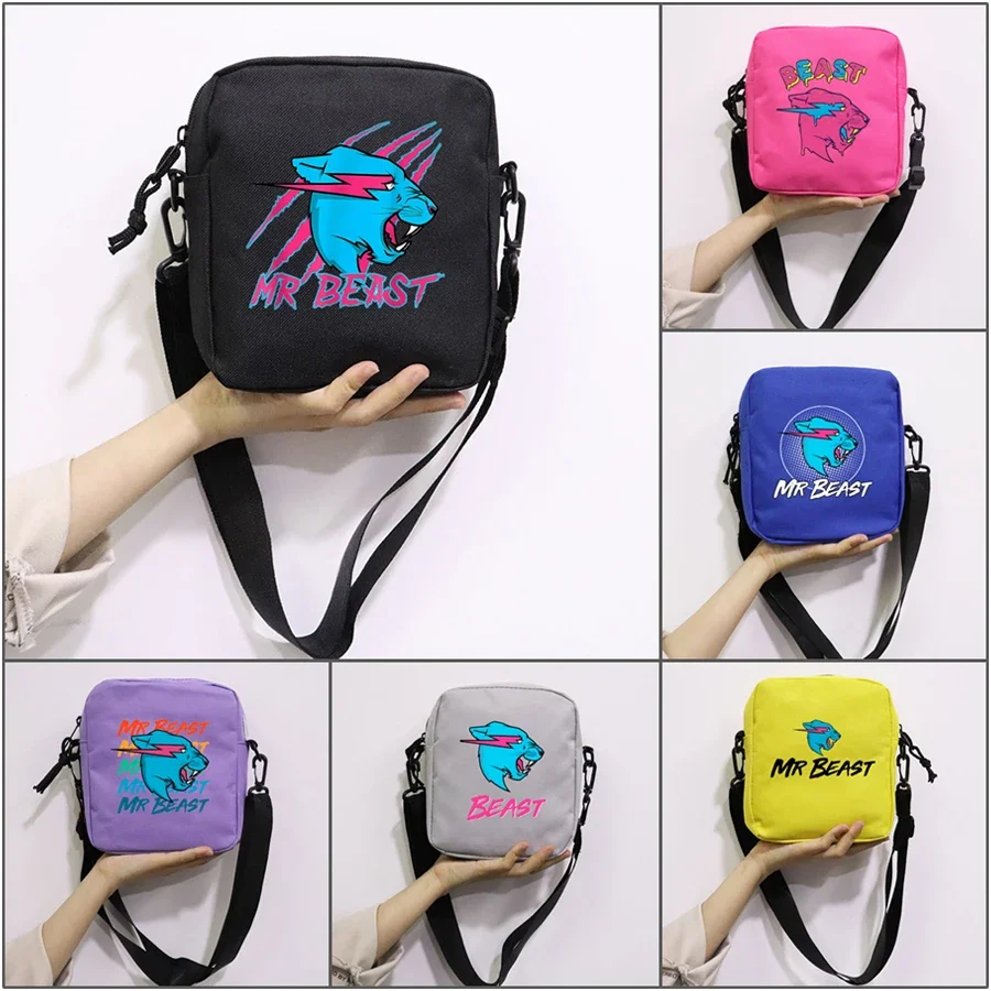 

Printing Shoulder Oblique Bag Square Beast Small Wolf Oblique School Mr And One Bag Boy For Peripheral Girls Backpack Bag