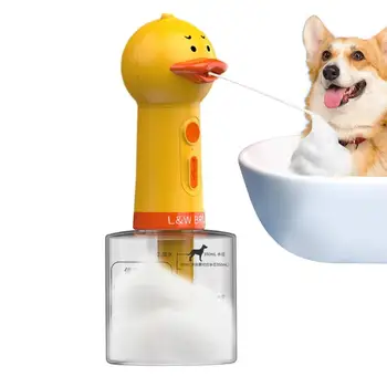 Yellow Duck Pet Cleaning Machine Type-C Charging Automatic Soap Dispenser For Cat & Dog Cleaning Bathing Liquid Soap Shampoo 1
