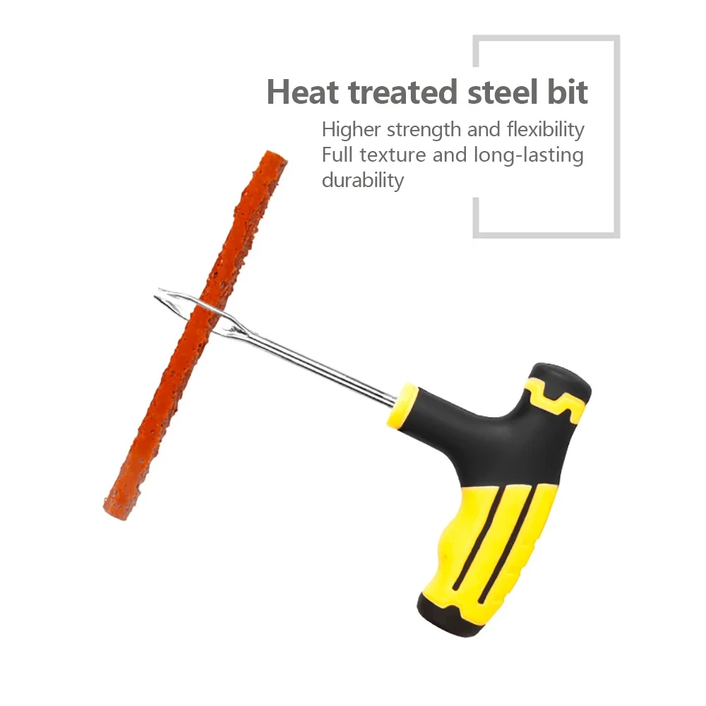Tire Repair Kit 2 Set Car Tire Repair Tool Road Bicycle Tire Repair Tools Bike Tubeless Rubber Bacon Strip And Insertion Tool Urgent