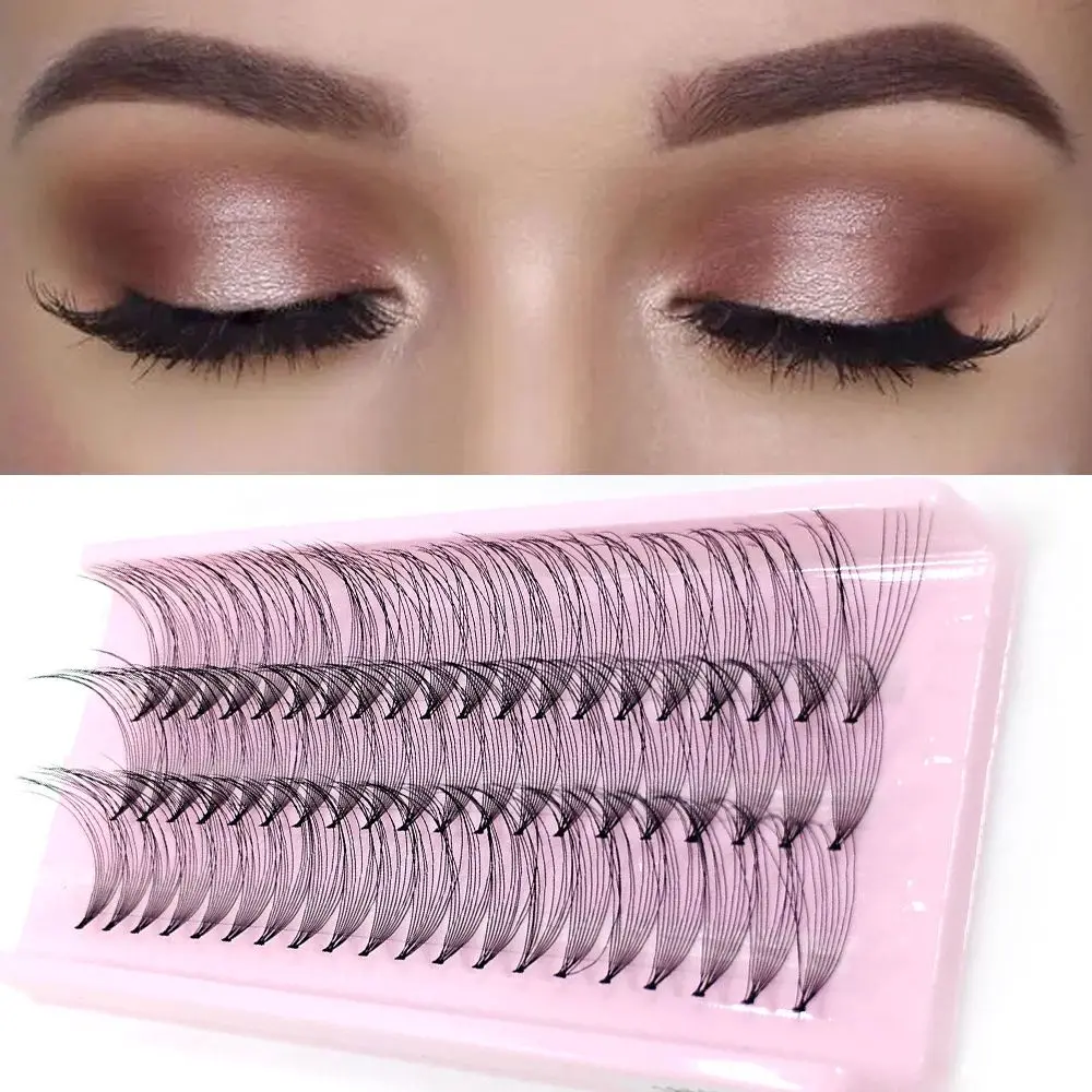 60 Clusters 10d Grafting False Eyelashes Handmade Natural Long Volume
