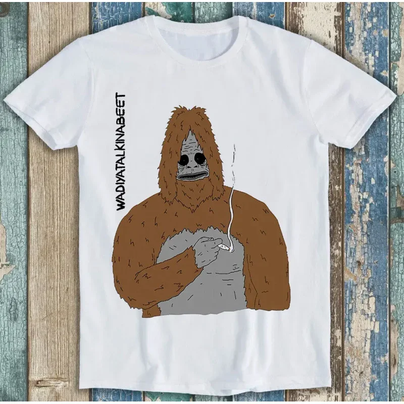 Футболка Sassy The Sasquatch Smoke Big Foot Lez Show Gamer, культовый подарок, футболка M1409 с длинными или короткими рукавами
