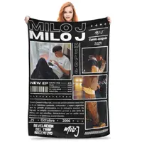 Super Soft Milo J Argentine Rapper Throw Blanket Premium Flannel Fleece Lightweight Pop Music Bed Blanket Cozy Warm Blankets 1