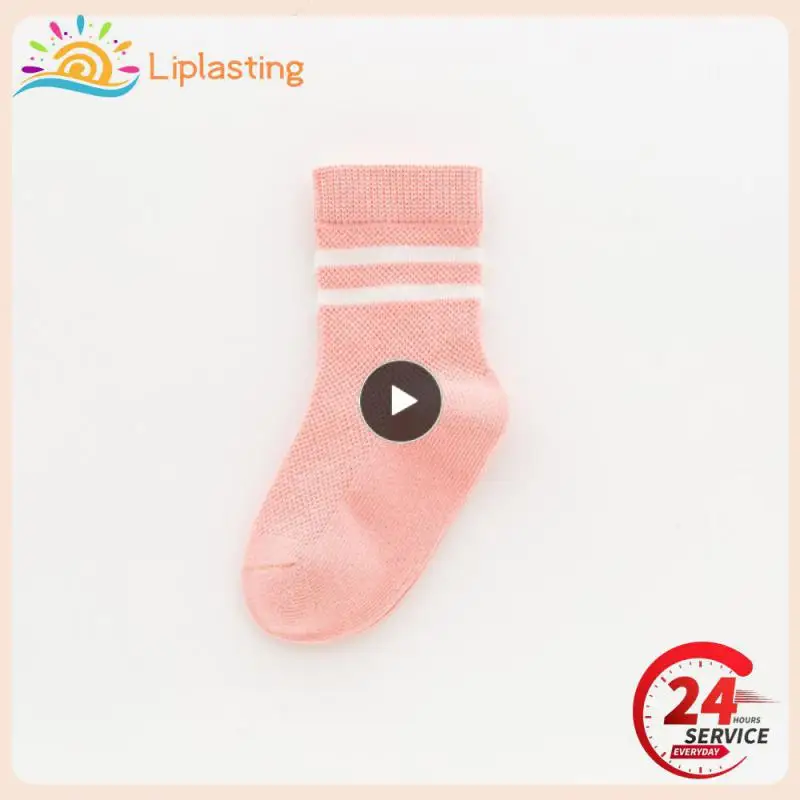 

1PCS Lot Autumn Winter High Elastic Simple Children Socks Korean Cotton Stripes Solid Color Alphabet Boys Socks 1-12 Y