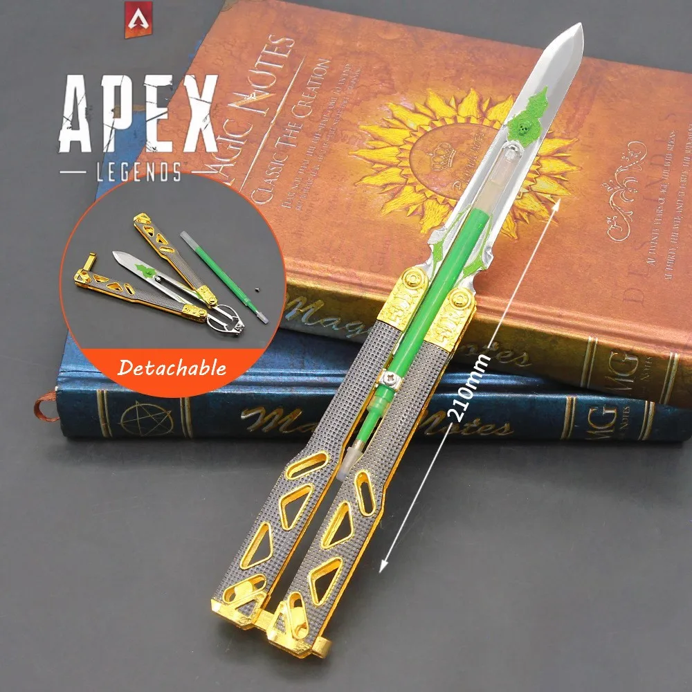 Porte Clés Apex Legends Heirloom Nouveau Lumineux Octane Heirloom Couteau  Papillon Jeu Porte Clés Arme Couteau Katana Enfant Jouet Cadeau De Noël  L230719 Du 2,67 €