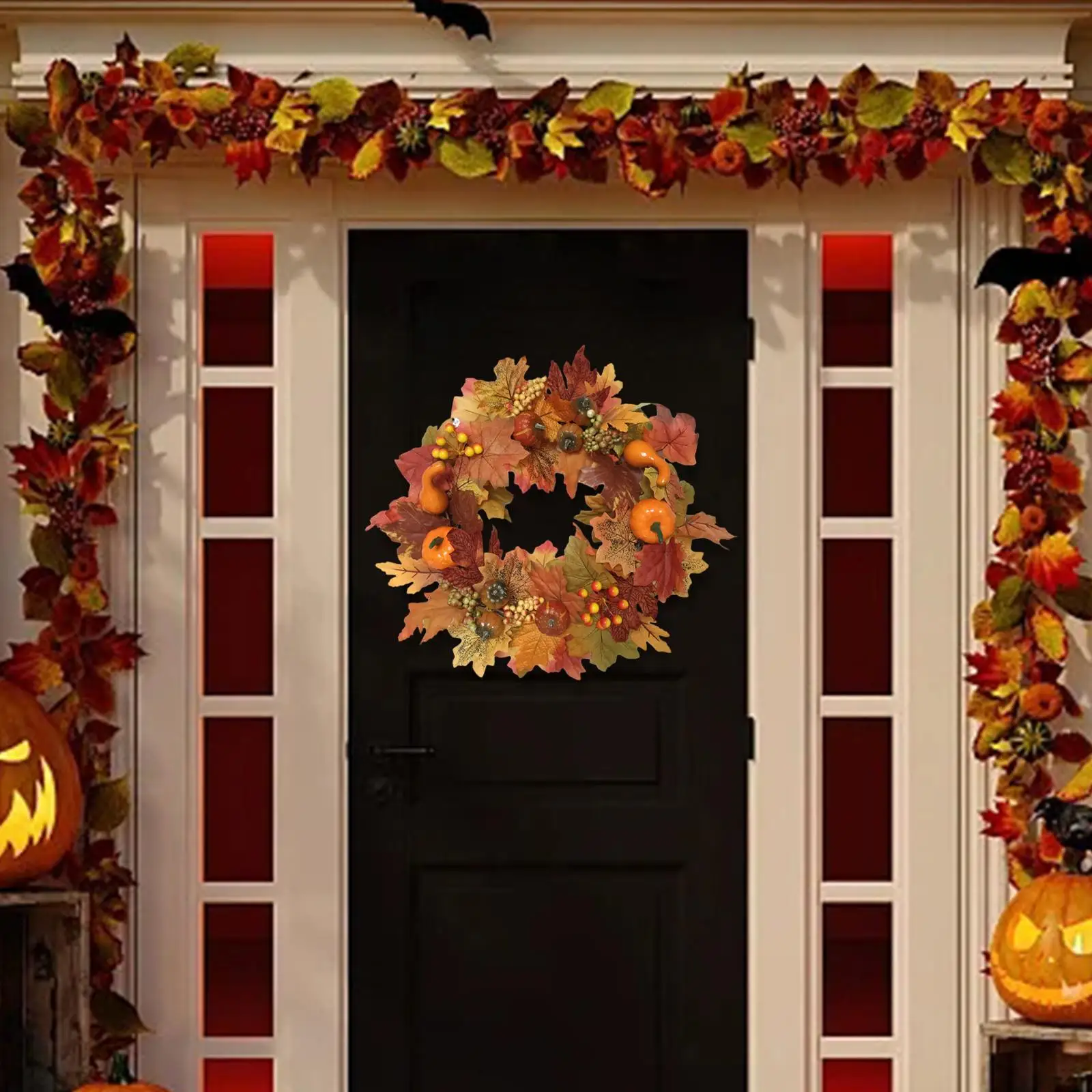 Fall Pumpkin Wreath Festival Atmosphere Garland for Celebration https://ae01.alicdn.com/kf/Sb21d69dd175e4101bf927ace83abb15et.jpg