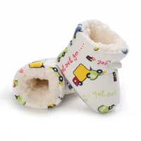 Baby Fashion Cartoon Winter Warm Boots Newborn Plush Round Toe Flat Shoes Cotton Snow Boots Warm And Thick Children'S Shoes 3