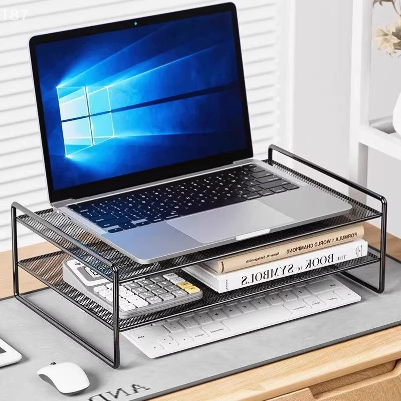PC Screen Stand Bracket Desktop Storage Organizer For Printer Keyboard Mouse Computer Monitor Riser Holder Laptop Cooling