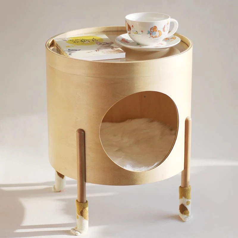 

Unique Designer Tea Table Cat Small Lounge Dressing Cat Beds Hammock Scratching Post House Panier Chat Pet Produtos Furniture