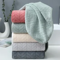 Thickened Coral Velvet Towel Adult Bath Towel Household Quick Dry Cleaning Face Microfiber Towel Ncreased Thickened Are Soft 1