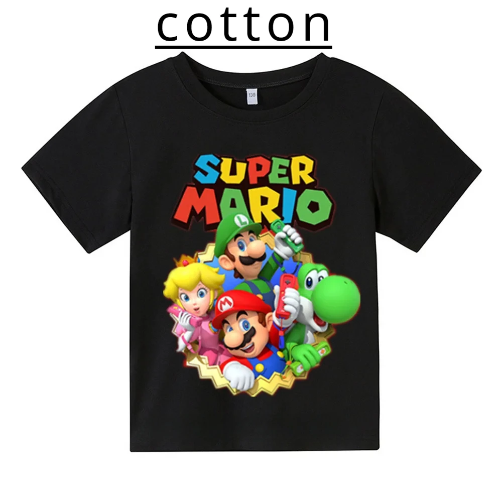 thumbnail image 1 of Ropa para niños Camisetas de dibujos animados Camisetas de Marios-bros Camisetas para niños y niñas Camisetas Ropa para niños Tops Camisetas para niños Camisetas para bebés, 1 of 4