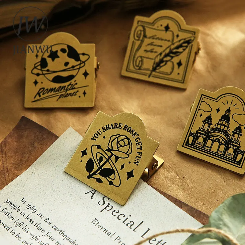 Jianwu 1 Pc Retro Tn Hand Account Clip In Ottone Clip Per Banconote In Metallo Vecchia Clip Per Appunti Da Viaggio Arredamento Creativo Cancelleria Fo