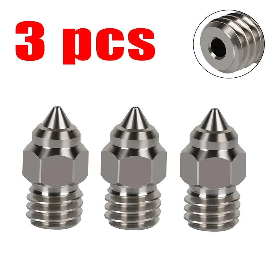 MK8 Nozzle For CR-6 SE Hard Steel Brass Copper Plated Nozzles for CR6 SE CR5 Pro Ender 3 S1 Pro CR10 V2 Ender5 Nozzle 0.4 0.6mm image 10