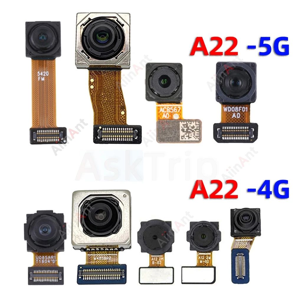 

Macro Depth Wide Main Small Front Back Rear Camera Flex Cable For Samsung Galaxy A22 A225F A226B 4G 5G