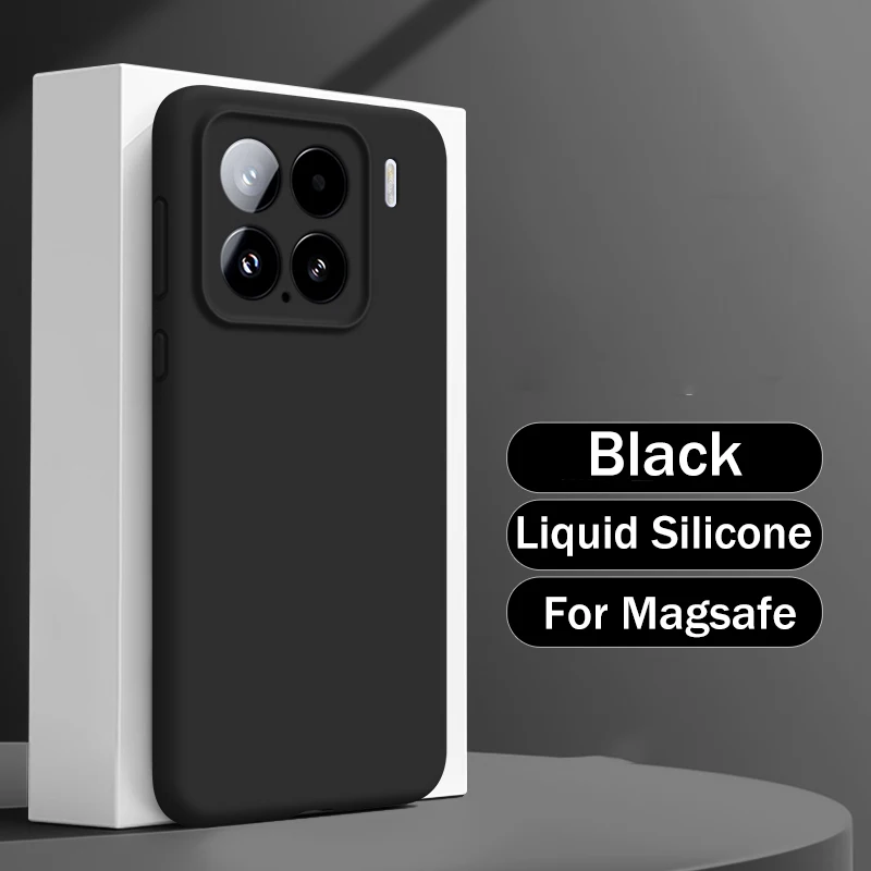 Luxury Liquid Silicone MagSafe-Compatible Matte Soft Magnetic Skin Cover