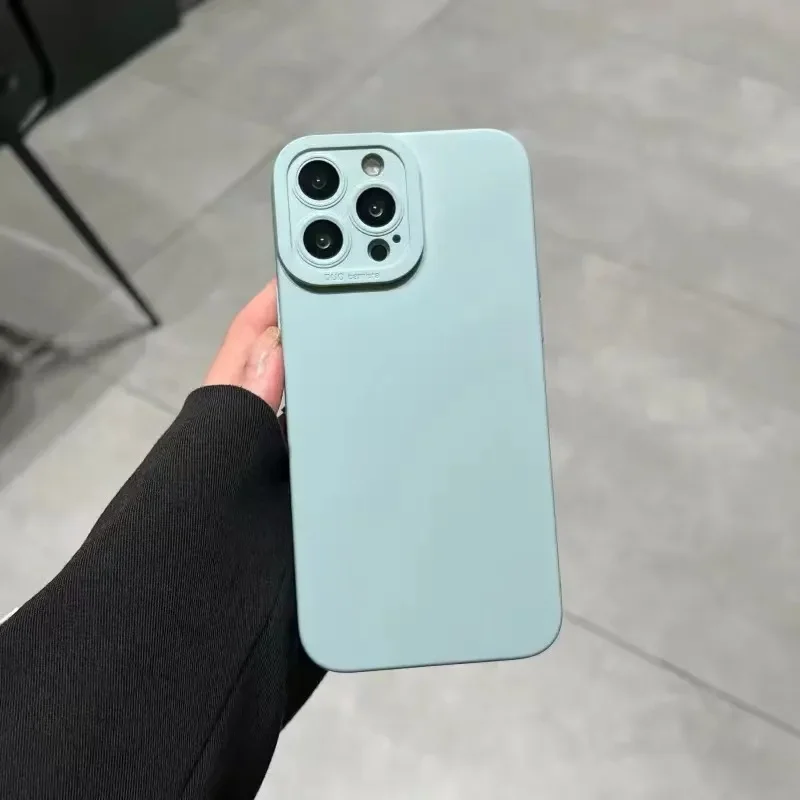 Premium Liquid Silicone Phone Case - Full Protection with Logo Cover